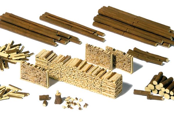 kit 1388 HO Scale Accessories Cattle Hay racks with bales of hay 