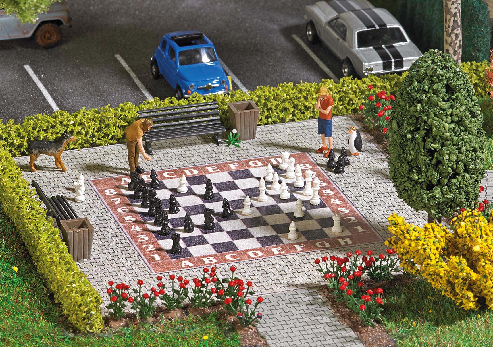 Garden Chess set kit Etrains