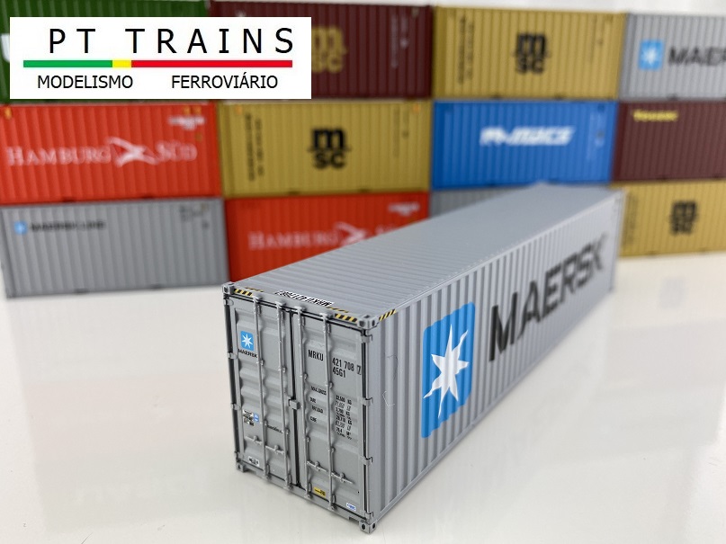 MAERSK 40FT SHIPPING CONTAINER MODEL OO HO N GAUGE PRE CUT CARD DESIGNS 