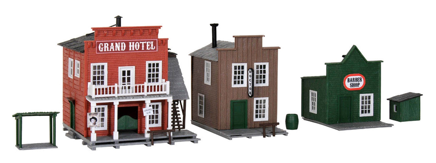 H0 Western buildings category hotel Kit Etrains