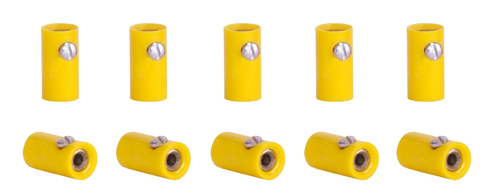 Sockets yellow, 10 pieces Etrains