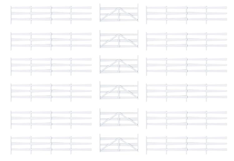 Paddock Fence - White - E-trains