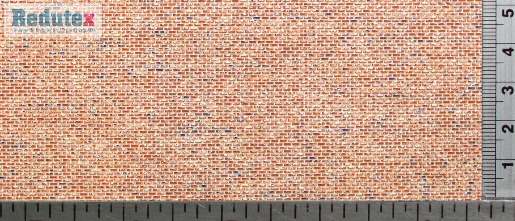 N Scale 3D sheet Brick Plain Bond Etrains